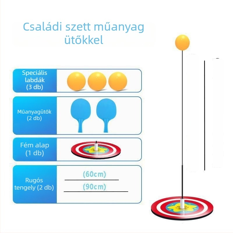 Asztalitenisz edző – rögzített önképzési eszköz egyéni és páros gyakorláshoz