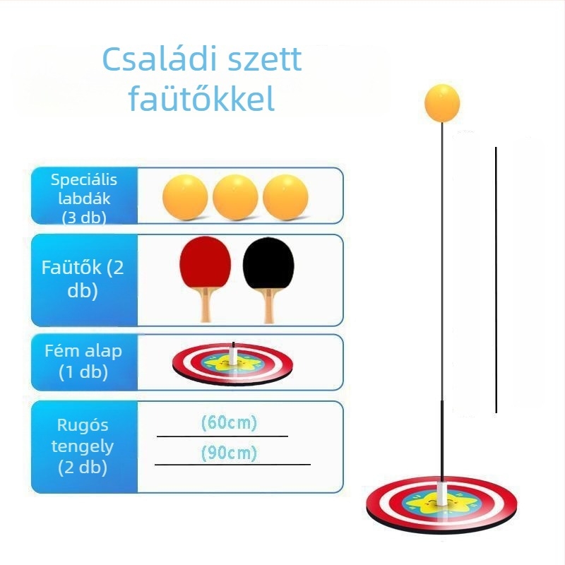 Asztalitenisz edző – rögzített önképzési eszköz egyéni és páros gyakorláshoz