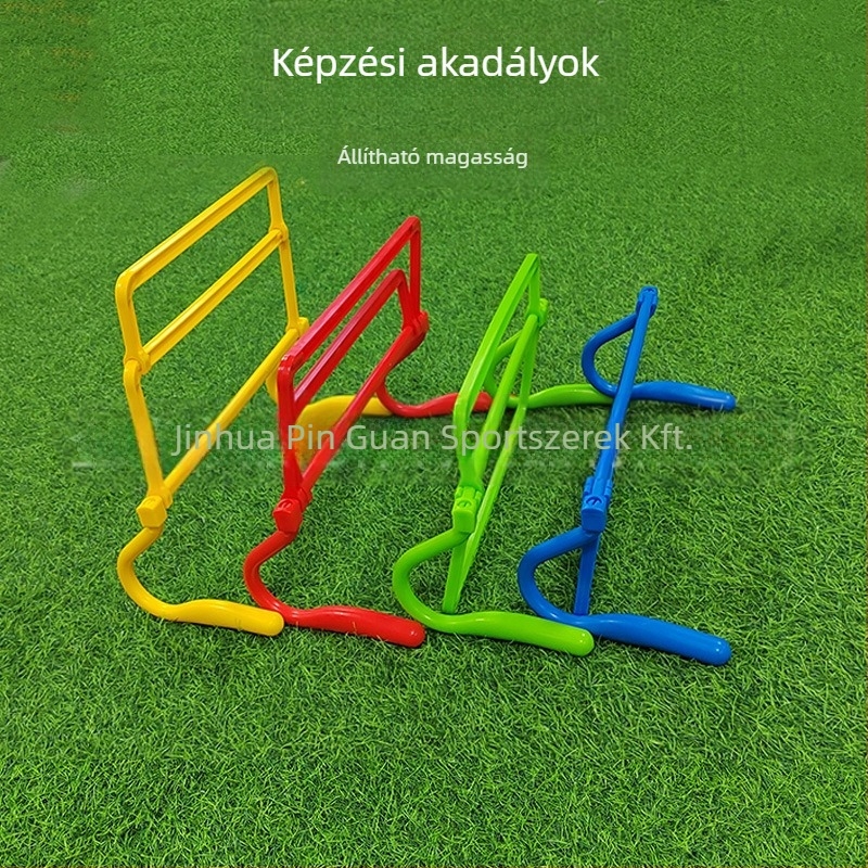 Összecsukható akadályrendszer futball- és kosárlabda edzéshez, ABS anyag, állítható magasság, edzőeszköz, Crown márka