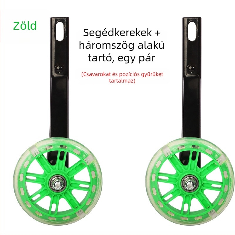 Fém edzőkerék gyermekkerékpárokhoz — univerzális kompatibilitás, uniszex, gyerekeknek megfelelő