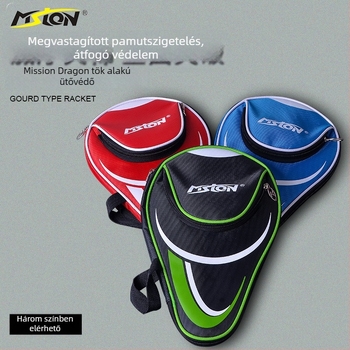 Asztalitenisz ütő táska – nagy kapacitás, tök alakú, Oxford anyag, Beautiful Lion