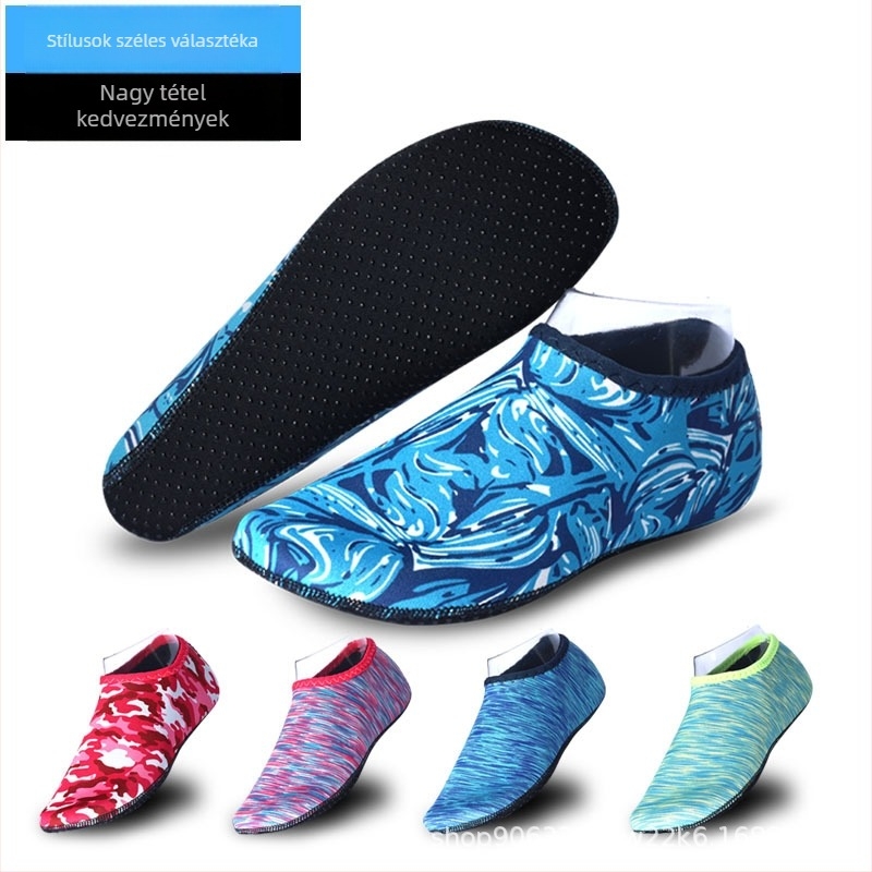 Neoprén búvár zokni, anti-slip talppal, gyorsan száradó, vágás elleni védelem