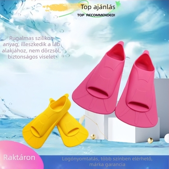 Szilikonból készült rövid úszóeszközök snorkelzéshez és merüléshez, uniszex, gyerekeknek megfelelő