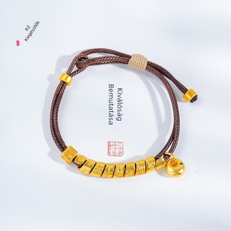 DIY réz csavaros karkötő – kézzel szőtt, elektroplattált, uniszex, őszi 2024