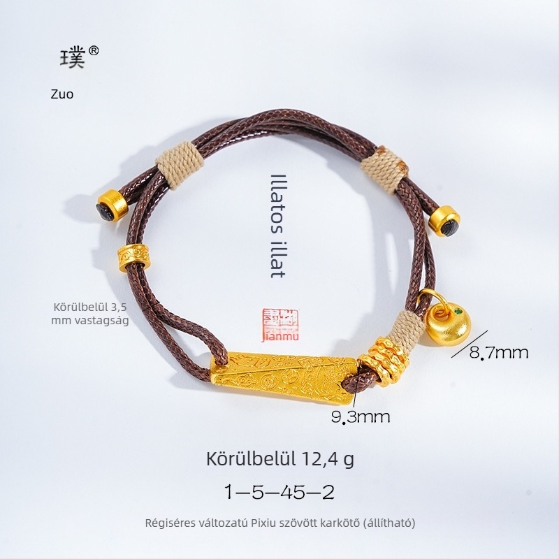 DIY réz csavaros karkötő – kézzel szőtt, elektroplattált, uniszex, őszi 2024