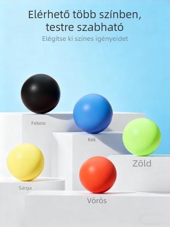 Szilikon fascia masszázsgolyó a nyak és a test számára — jóga edzés, relaxáció, magas rugalmasság, 155 g