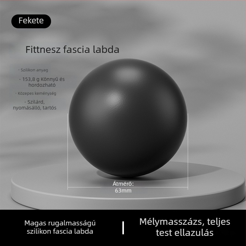 Szilikon fascia masszázsgolyó a nyak és a test számára — jóga edzés, relaxáció, magas rugalmasság, 155 g