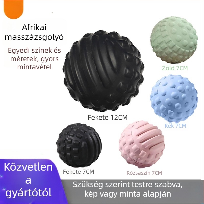 Sierjie PU talpmasszázs golyó tüskékkel, fascia masszázs jóga masszázshoz, Ø70 mm, 60 g, nem felfújt