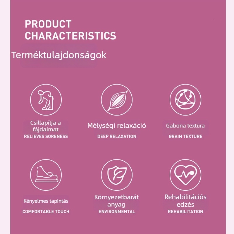 Sierjie PU talpmasszázs golyó tüskékkel, fascia masszázs jóga masszázshoz, Ø70 mm, 60 g, nem felfújt