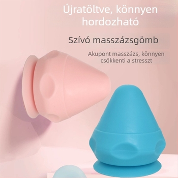 Akupunktúrás masszírozó labda - TPE anyag, nem felfújható, 89 g, futáshoz, egészségügyi masszázshoz, fitnesz