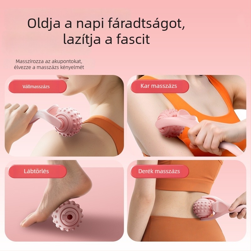 Jóga masszázs pálca görgővel, Y‑alakú nyaki és talpi masszázs a teljes test izomzatának ellazításáért — Márka Special, Anyag Tpes, Súly 80 g, Nem felfújható