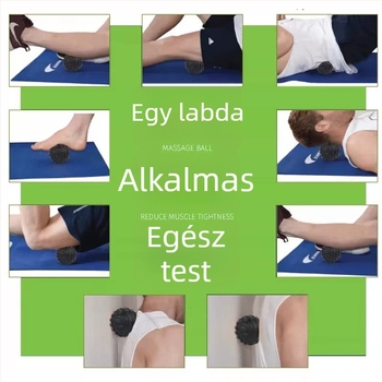 Jun Yi PU habból készült jóga akupont pontokra és talpi fascia masszázslabda — tüskés textúra, nem felfújható, 60 g, testreszabható