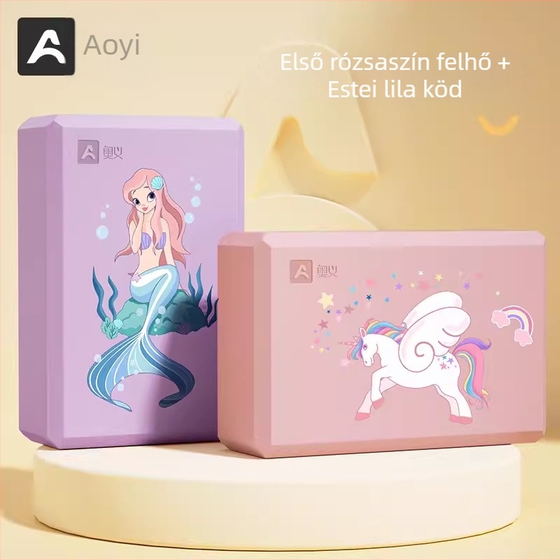 Aoyi jóga blokk – nagy sűrűségű habból, felnőttek és kezdők számára, ideális táncgyakorlatokhoz