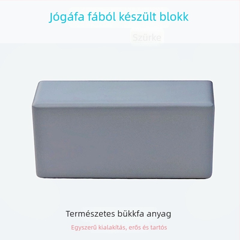 Jóga blokk bükkfából – Iyengar-stílus, márka YaojameiYOGAYJM, jóga kiegészítő