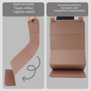 POE jógamatrac, 8 mm vastagság, összecsukható, csúszásmentes, csendes