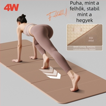 POE jógamatrac, 8 mm vastagság, összecsukható, csúszásmentes, csendes
