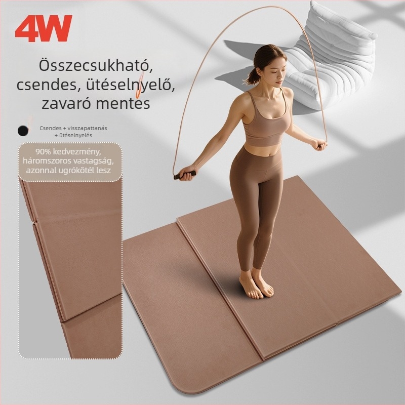 POE jógamatrac, 8 mm vastagság, összecsukható, csúszásmentes, csendes