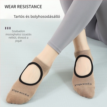 Jóga zokni csúszásmentes edzéshez | pamut 95–100%, egyszálas varrás, 168 öltés