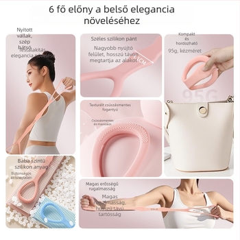 Nőknek szóló nyolcas alakú szilikon feszítő – egésztestes edzéshez és jóga