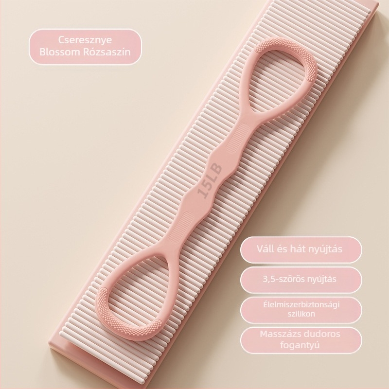 Nőknek szóló nyolcas alakú szilikon feszítő – egésztestes edzéshez és jóga