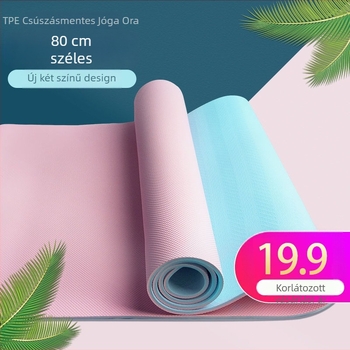 TPE jóga matrac - csúszásmentes, 3 részes készlet otthoni használatra