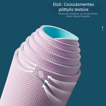 TPE jóga matrac - csúszásmentes, 3 részes készlet otthoni használatra