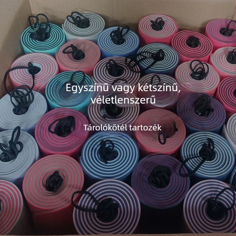 TPE jóga matrac - csúszásmentes, 3 részes készlet otthoni használatra