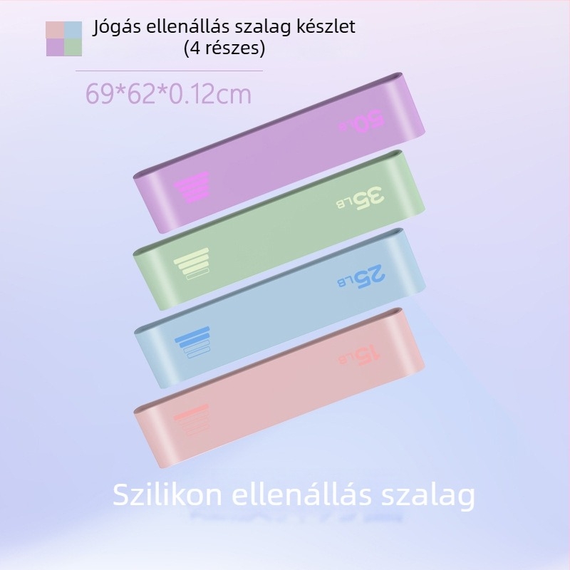 Szilikonból készült rugalmas feszítőgyűrű csípő guggolásokhoz, fenék edzéshez és jóga körhöz — Eredet: Zhejiang