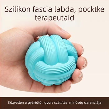 Szilikon fasciamasszázs golyója jóga – nem felfújható, derék- és hátsó izmok ellazítása, nyak és lábboltozat akupunktúrás masszázsa, tömeg 240 g