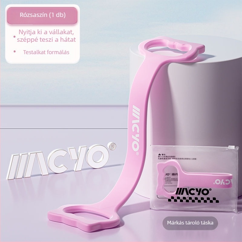 MACYO 8 alakú ellenállás szalag hát edzéshez, otthoni jóga, nyújtáshoz – TPE anyag, tinédzsereknek