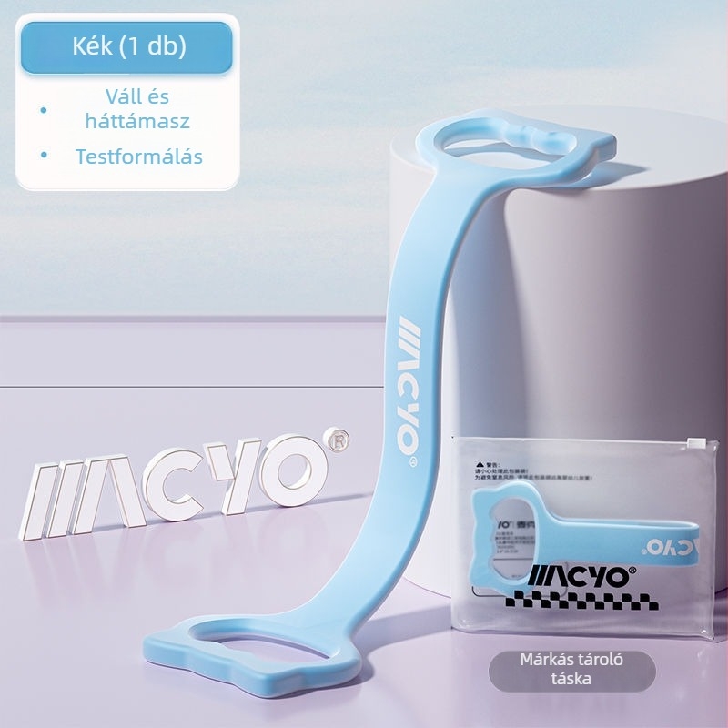 MACYO 8 alakú ellenállás szalag hát edzéshez, otthoni jóga, nyújtáshoz – TPE anyag, tinédzsereknek