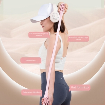 8-as alakú szilikon ellenálláserősítő szalag vállnyitáshoz és háti nyújtáshoz – otthoni edzés