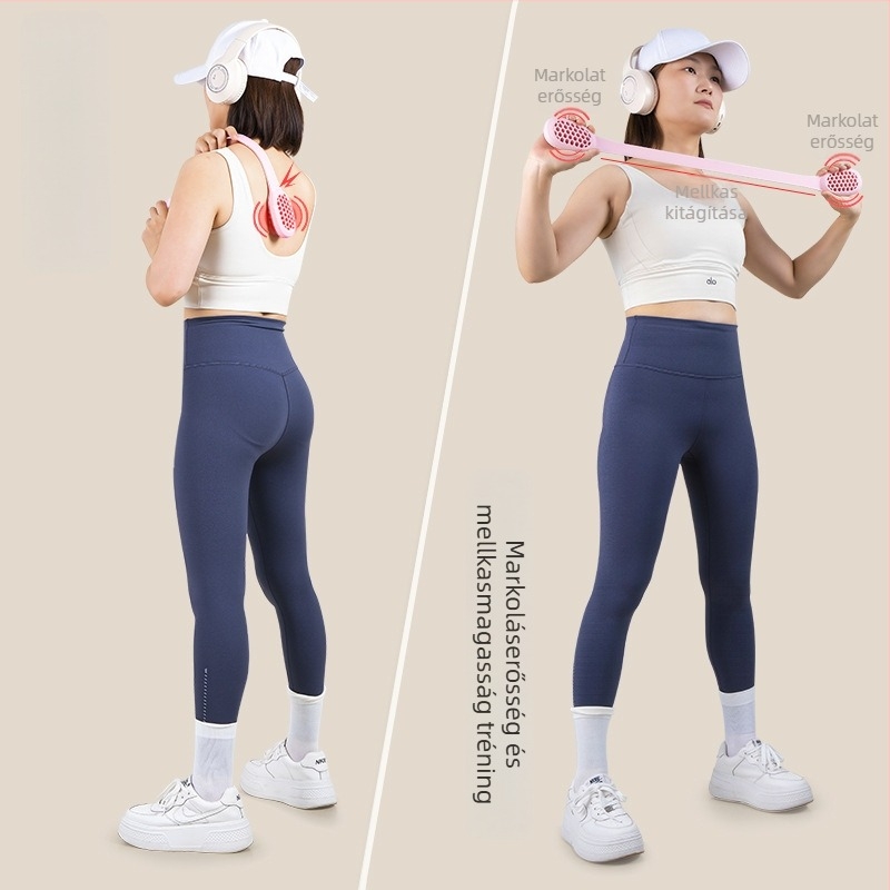 8-as alakú szilikon ellenálláserősítő szalag vállnyitáshoz és háti nyújtáshoz – otthoni edzés