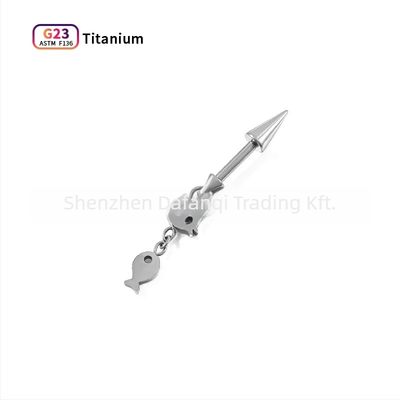 Titánötvözet fülbevalók – uniszex piercing ékszerek, fényes felület, állat/horoszkóp forma