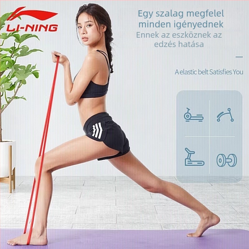 Li Ning latex elasztikus ellenálláserősítő szalag – húzásokhoz, vállak és hát edzésére