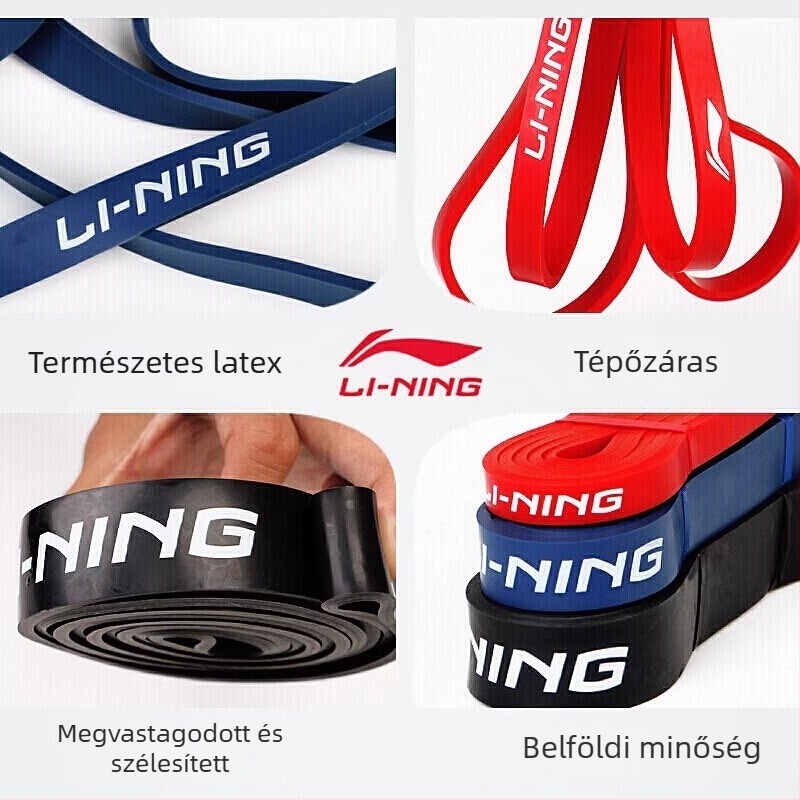 Li Ning latex elasztikus ellenálláserősítő szalag – húzásokhoz, vállak és hát edzésére