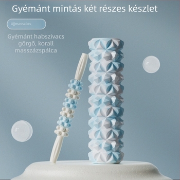 Ou jian habroló masszázsroller izomlazításra, PVC+EVA anyag, jóga felszerelés