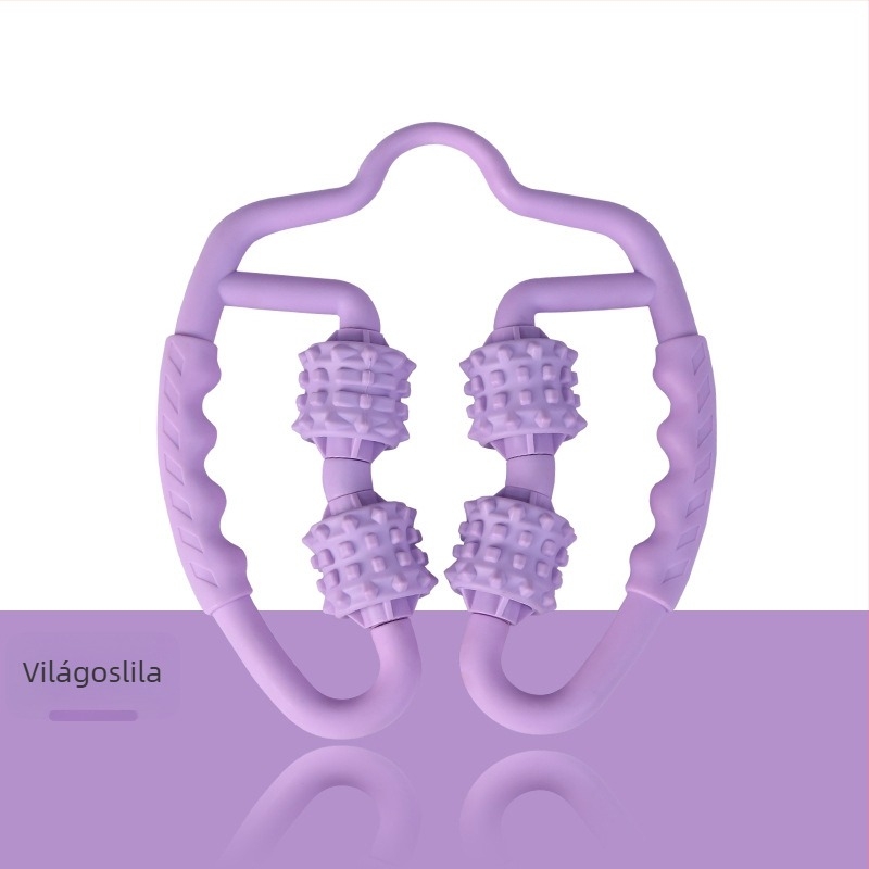 Jógás gyűrűs masszázsroller kéz- és lábmasszázshoz, habhenger a vádlira és a combokra, egy darabból álló konstrukció