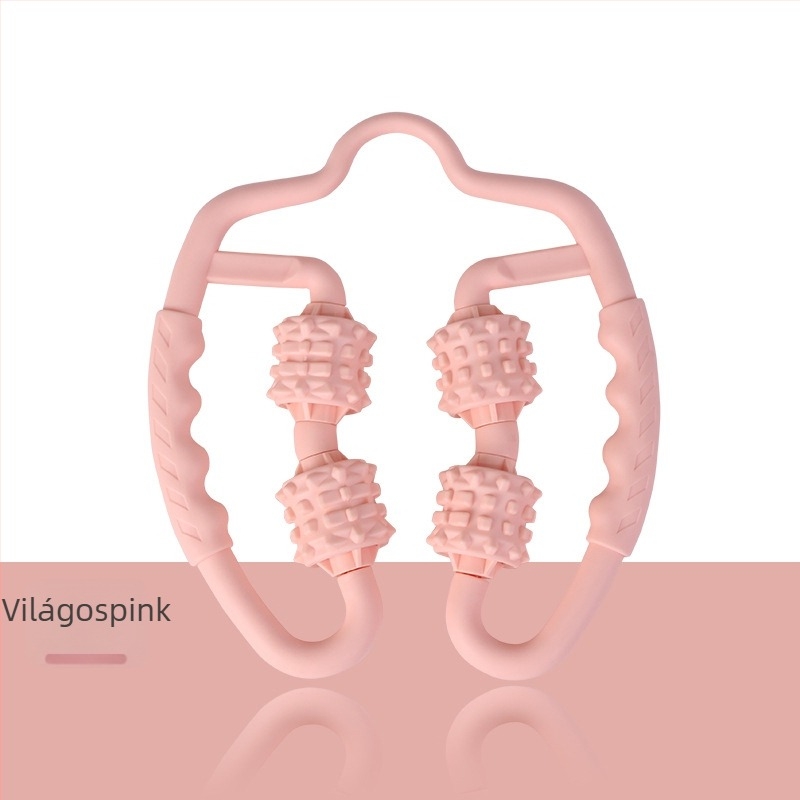 Jógás gyűrűs masszázsroller kéz- és lábmasszázshoz, habhenger a vádlira és a combokra, egy darabból álló konstrukció