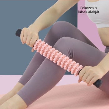 Zhenle masszázsbot fascia rollerrel – lábszár és láb izmok ellazítása – hordozható jóga masszázs eszköz