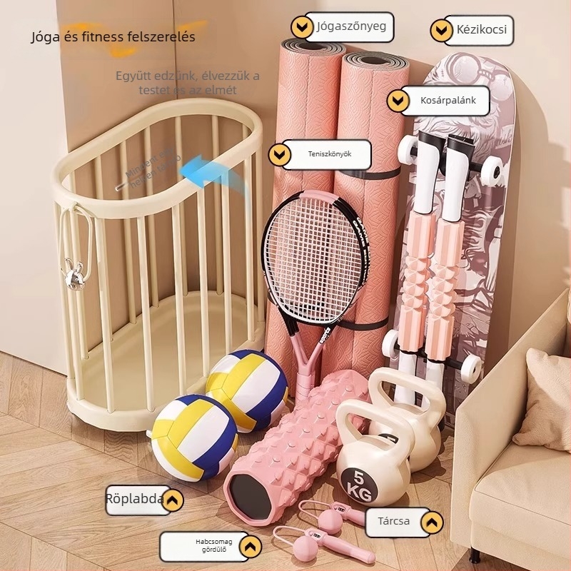 NY00H tárolókosár - PP anyag, modern minimalist design, táskák, magazinok és ruházat tárolására