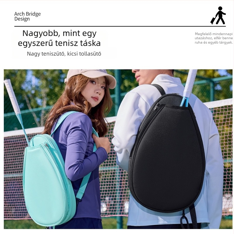 Badminton/Tennis táska hátizsák — könnyű, multifunkcionális, logónyomtatás, Oxford vízálló szövet, kompozit anyag