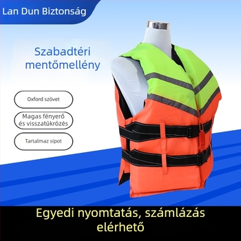 Felnőtt mentőmellény, felduzzasztott és vastagabb, hajózásra, mentésre, vízisportokra és horgászatra (Modell: Life Jacket; Cikkszám: DD1017475374; Személyre szabott feldolgozás: Támogatás; Importált: Nem)