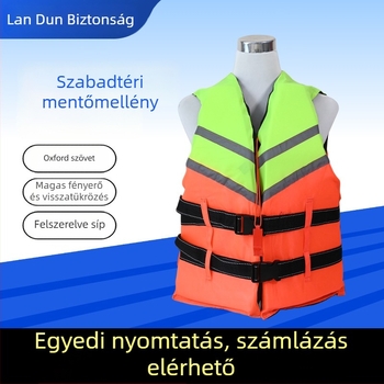 Felnőtt mentőmellény, felduzzasztott és vastagabb, hajózásra, mentésre, vízisportokra és horgászatra (Modell: Life Jacket; Cikkszám: DD1017475374; Személyre szabott feldolgozás: Támogatás; Importált: Nem)