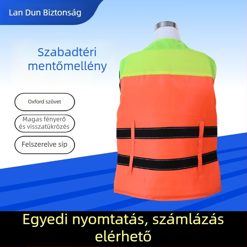 Felnőtt mentőmellény, felduzzasztott és vastagabb, hajózásra, mentésre, vízisportokra és horgászatra (Modell: Life Jacket; Cikkszám: DD1017475374; Személyre szabott feldolgozás: Támogatás; Importált: Nem)