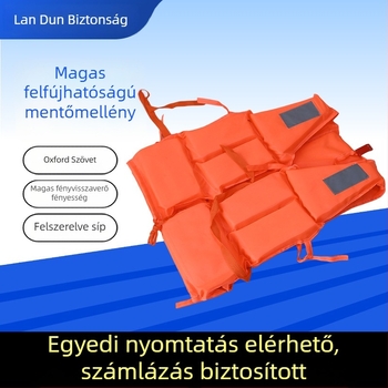 Oxford anyagú mentőmellény, nagy úszóerővel, felnőtteknek, hordozható raftinghez és árvíz elleni védelemhez, testreszabás támogatással