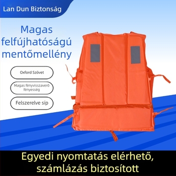 Oxford anyagú mentőmellény, nagy úszóerővel, felnőtteknek, hordozható raftinghez és árvíz elleni védelemhez, testreszabás támogatással