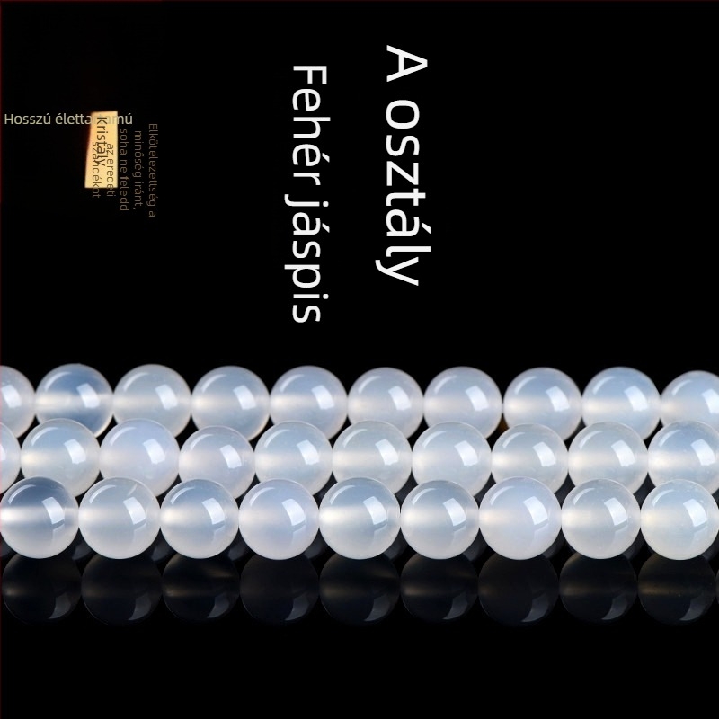 Jiuya Crystal Természetes piros achát szórt gyöngyök DIY ékszerkészítéshez – kör alakú achát gyöngyök, félkész