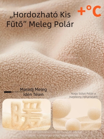 Férfi fleece mellény – kétoldalas, álló gallérral, téli meleg