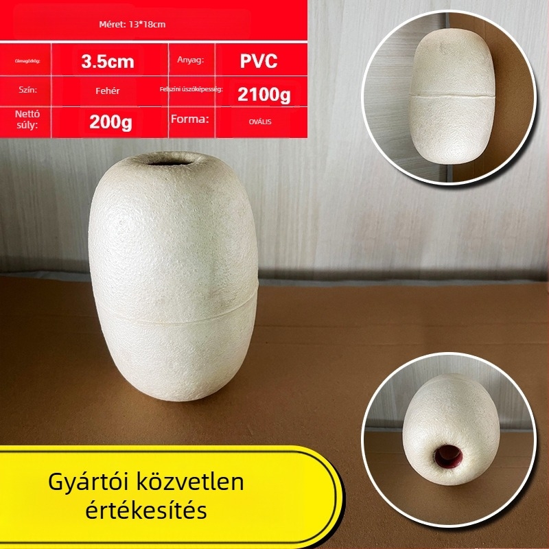 Ováli PVC habból készült úszó hálóhoz, műanyag horgász bója
